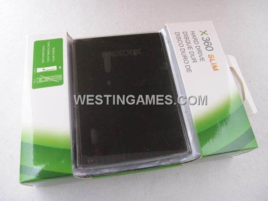 New 250GB/320GB Hard Drive HDD Housing Shell Case Black for XBOX360 SLIM (OEM)