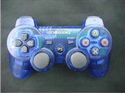 New Dualshock 3 Wireless Bluetooth Sixaxis Controller Transparent Blue for PS3 (GOiGAME)