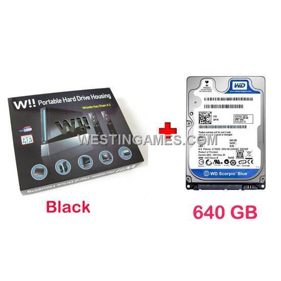 640GB Mini Wii Console Shaped External Storage USB 2.0 2.5" SATA Portable Hard Drive HDD Black
