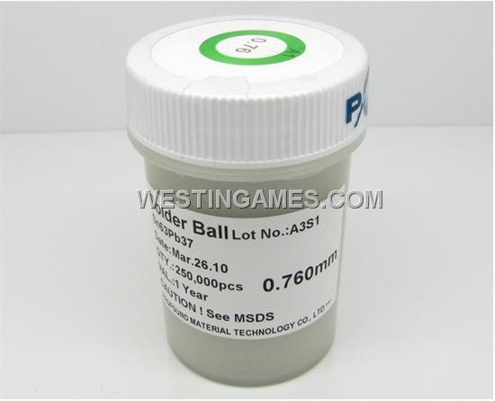 0.76MM Balls BGA Soldering Solder Reballing Leaded 250K