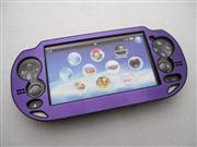 Protect Plastic Aluminum Cover Case for Playstation Vita PSVita - Purple