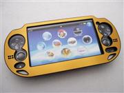 Protect Plastic Aluminum Cover Case for Playstation Vita PSVita - Gold