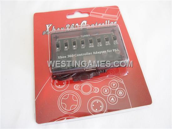 XBox 360 to PS3 USB Wired Controller Cross Battle Adapter Converter