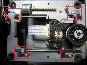 Drive Lens Metallic Arm Gear & Screw for XBOX360 Liteon DG-16D2S (Pulled) 03