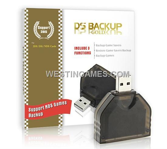USB 2.0 DS Backup Gold for NDSL DSI 3DS Game Saver