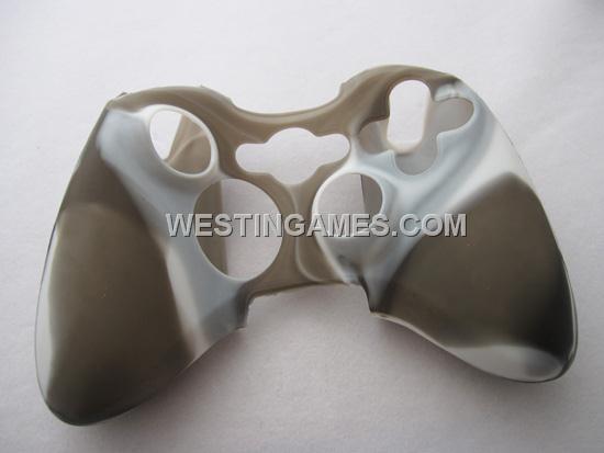 Silicone Protective Case for Xbox 360 Controller White/Black (Nude Packs)