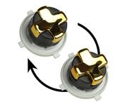 New Wireless Controller Shell Housing Case w/ Rotating/Transforming D-Pad for XBOX360 - Chrome Gold 04