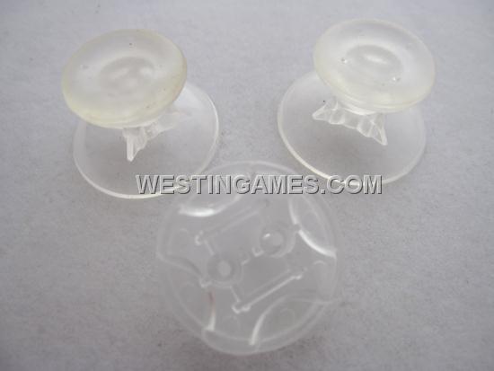 XBOX 360 Controller D-PAD Analog Joystick Thumbstick Cap 3 Set - Transparent Clear