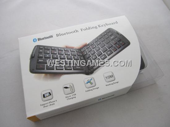 Wireless Bluetooth Folding Keyboard for iPhone 4 4S /iPad/iPod/PS3