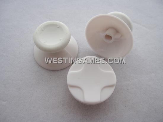 XBOX 360 Controller D-PAD Analog Joystick Thumbstick Cap 3 Set - White