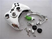 Chrome XBOX 360 Wireless Controller Full Housing Shell Case with Buttons Replacement Plating Silver