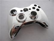 Chrome XBOX 360 Wireless Controller Full Housing Shell Case with Buttons Replacement Plating Silver 02