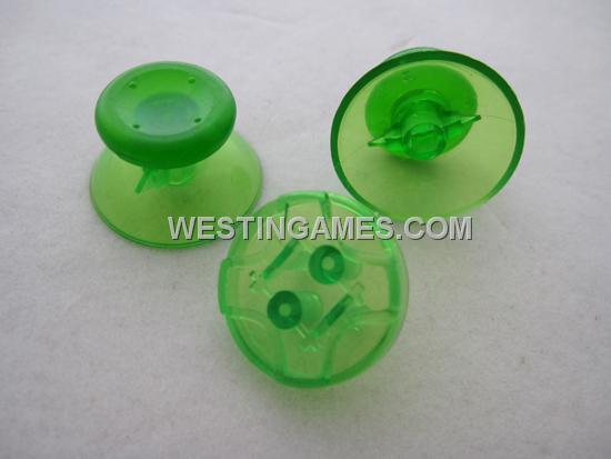 XBOX 360 Controller D-PAD Analog Joystick Thumbstick Cap 3 Set - Transparent Green