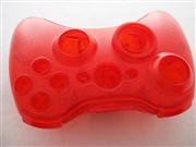Replacement Housing Shell Case for XBOX360 Wireless Controller - Transparent Red 04