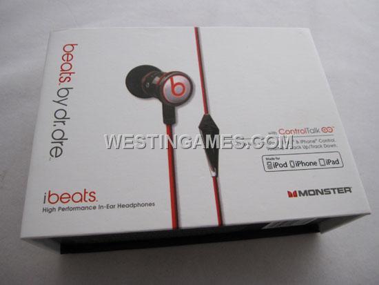 Beats by Dr Dre Monster iBeats with ControlTalk In-Ear Headphones Black (A)