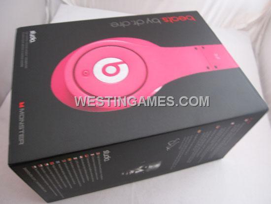 Monster Beats by Dr. Dre Studio Over-Ear Headphone Quality Sound - Rose Red (A Grade)