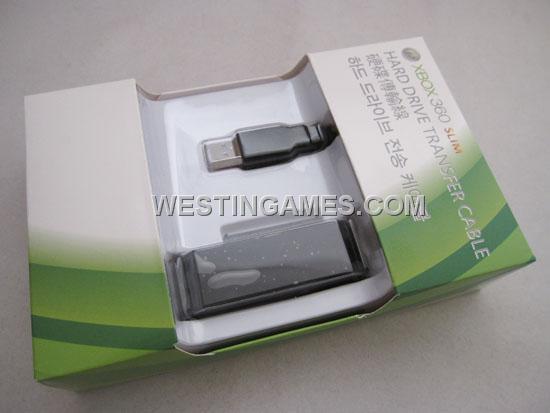 USB Hard Drive HDD Transfer Cable Kit Black for XBOX 360 Slim