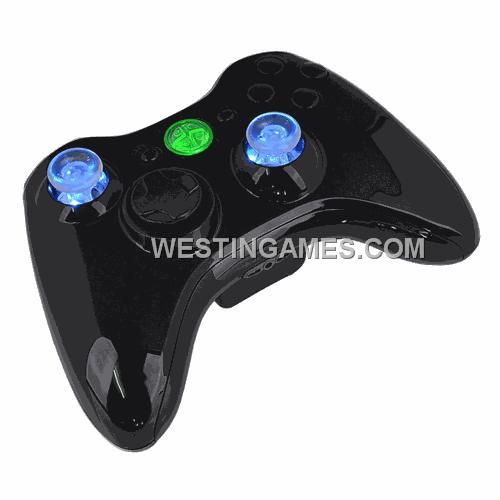 LED Lighting Thumbstick & Home Button Mod Kit with Clear Cap/Button for XBOX360 & Slim Controller 04