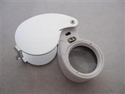 2 LED Light 40X-25mm Illuminated Whistle Shape Loupe Magnifying Glass Magnifier 02