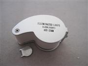 2 LED Light 40X-25mm Illuminated Whistle Shape Loupe Magnifying Glass Magnifier 03