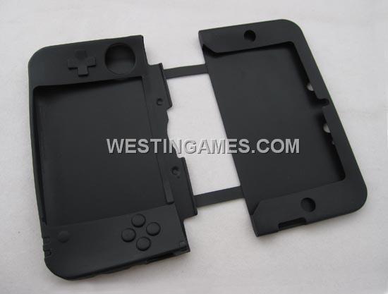 Silicone Sleeve Case for 3DSLL/ 3DS XL Console - Black