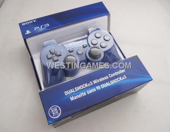 Bluetooth Wireless Controller New Blister Packing for Sony PS3 US Version - Blue