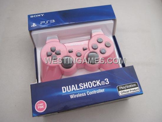 Bluetooth Wireless Controller New Blister Packing for Sony PS3 US Version - Pink