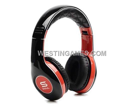 Soul by Ludacris SL150 Pro Hi-Definition On-Ear Headphones - Red/Black