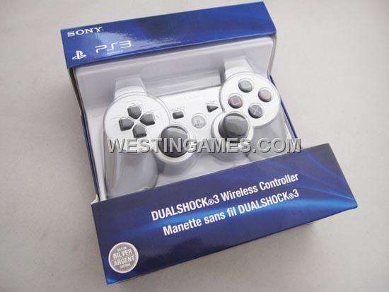 Bluetooth Wireless Controller New Blister Packing for Sony PS3 US Version - Silver