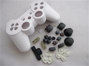 Replacement Wireless Controller Housing Shell Case with Rubber Pad for PS3 - White (NEUTRAL)
