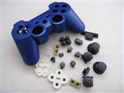 Replacement Wireless Controller Housing Shell Case with Rubber Pad for PS3 - Blue (NEUTRAL)