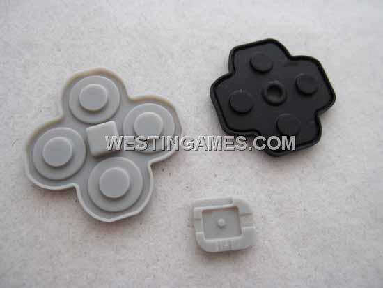 Replacement Buttons Conductive D-Pad Rubber for N3DS 3-Piece Set (Original)