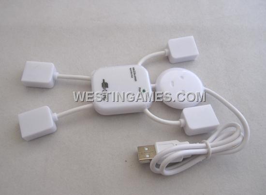 High Speed Human Shape Robot 4 Port USB 1.1 Mini Hub
