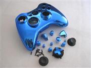 New Xbox 360 Wireless Controller Shell Housing Case with Rotating/ Transforming D-Pad - Blue