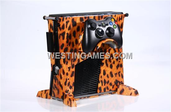 Leopard Style Replacement Housing Shell Case Limit for Xbox 360 Slim Console