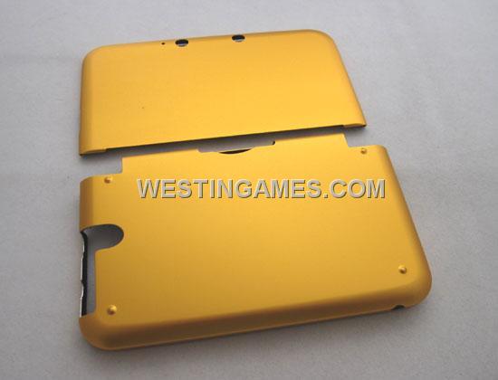 Protective Aluminum Case with Inner Cloth for 3DSLL/ 3DS XL - Gold