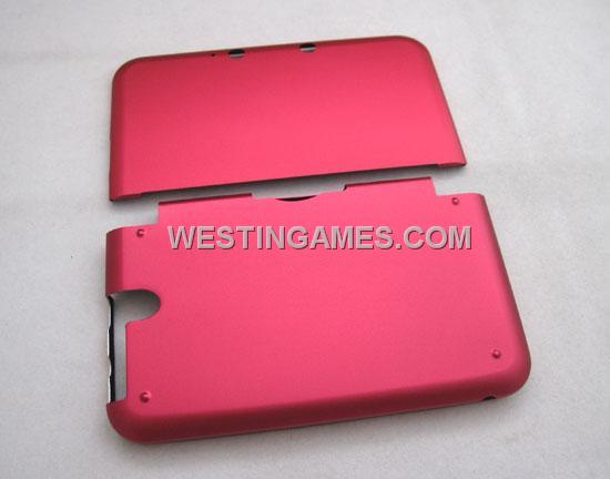 Protective Aluminum Case with Inner Cloth for 3DSLL/ 3DS XL - Red