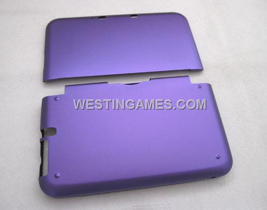 Protective Aluminum Case with Inner Cloth for 3DSLL/ 3DS XL - Purple