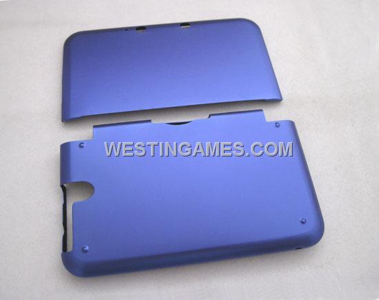 Protective Aluminum Case with Inner Cloth for 3DSLL/ 3DS XL - Deep Blue
