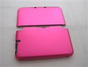 Protective Aluminum Case with Inner Cloth for 3DSLL/ 3DS XL - Rose Red