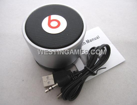 S10 Monster Beats by Dr Dre Mini Bluetooth Speaker Beatbox - Silver