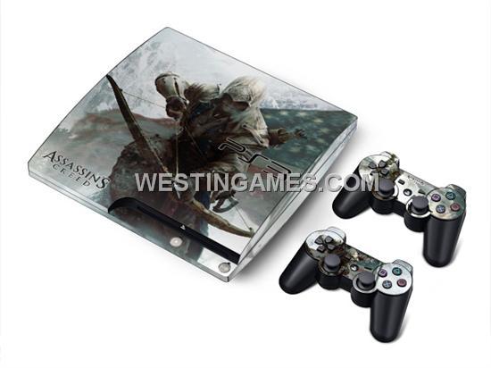 Crystal Epoxy Skin Sticker Colourful for PS3 Slim Console + 2 Controller Skin - 188 Themes 05