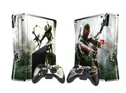 Crystal Epoxy Skin Sticker Colourful for XBOX 360 Slim Console w/ 2 Controller Skin - 246 Themes 02