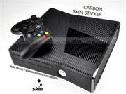 Complete Carbon Fiber Skin Sticker for XBOX360 Slim Console & Controller - Black/Silver 02