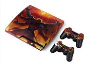 Crystal Epoxy Skin Sticker Colourful for PS3 Slim Console + 2 Controller Skin - 188 Themes