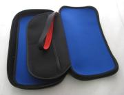 Protective Soft Case Cloth Bag for WII U Gamepad - Black/Blue 02