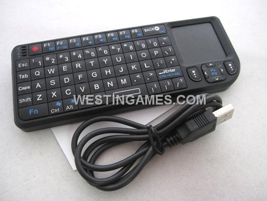 2.4G Wireless Keyboard with Touchpad / Backlight for Apple iPhone /iPad /Android /PS3 Device