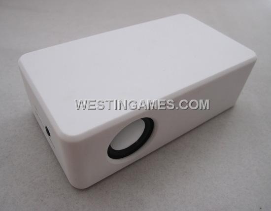 Wireless Interaction Audio Amplifying Speaker for iPhone 4S/HTC/Samsung & Other Phone - White