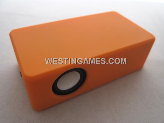 Wireless Interaction Audio Amplifying Speaker for iPhone 4S/HTC/Samsung & Other Phone - Orange