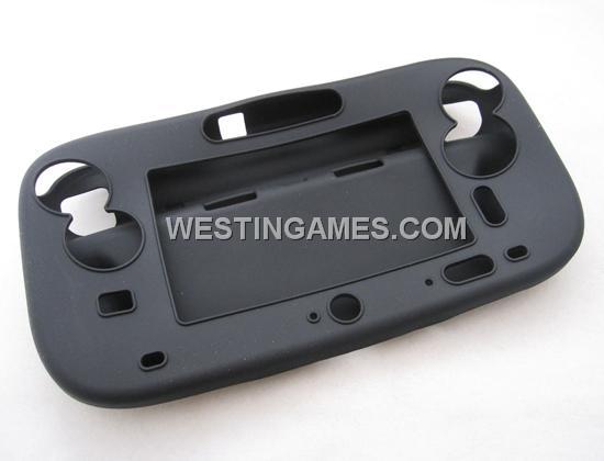 Complete Protective Silicon Case for WII U Gamepad Controller - Black